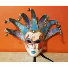 Authentic Venetian Jester Carnival  Face Wall Mask Hand-made in Italy Venezia   132723192394
